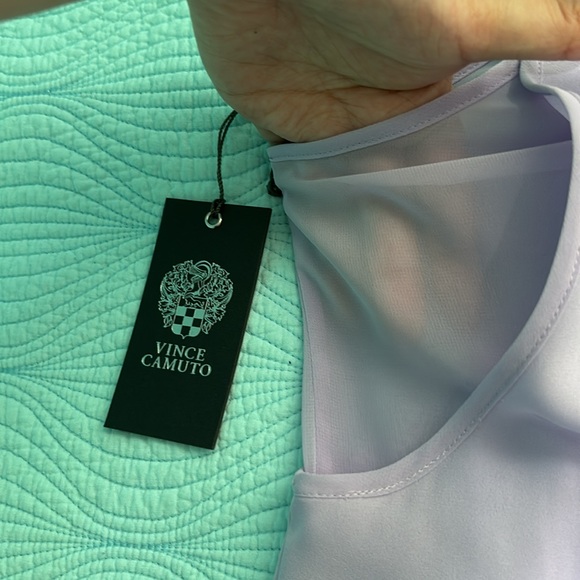 Vince camuto purple sheer panel top - Picture 8 of 13